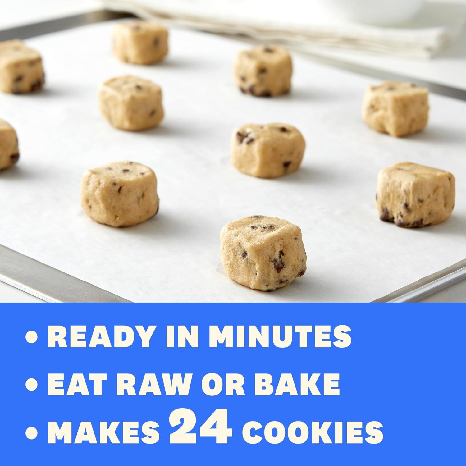 image:imagePillsbury Chocolate Chip Cookie Dough Makes 24 Cookies 16 oz16 Ounce Pack of 1