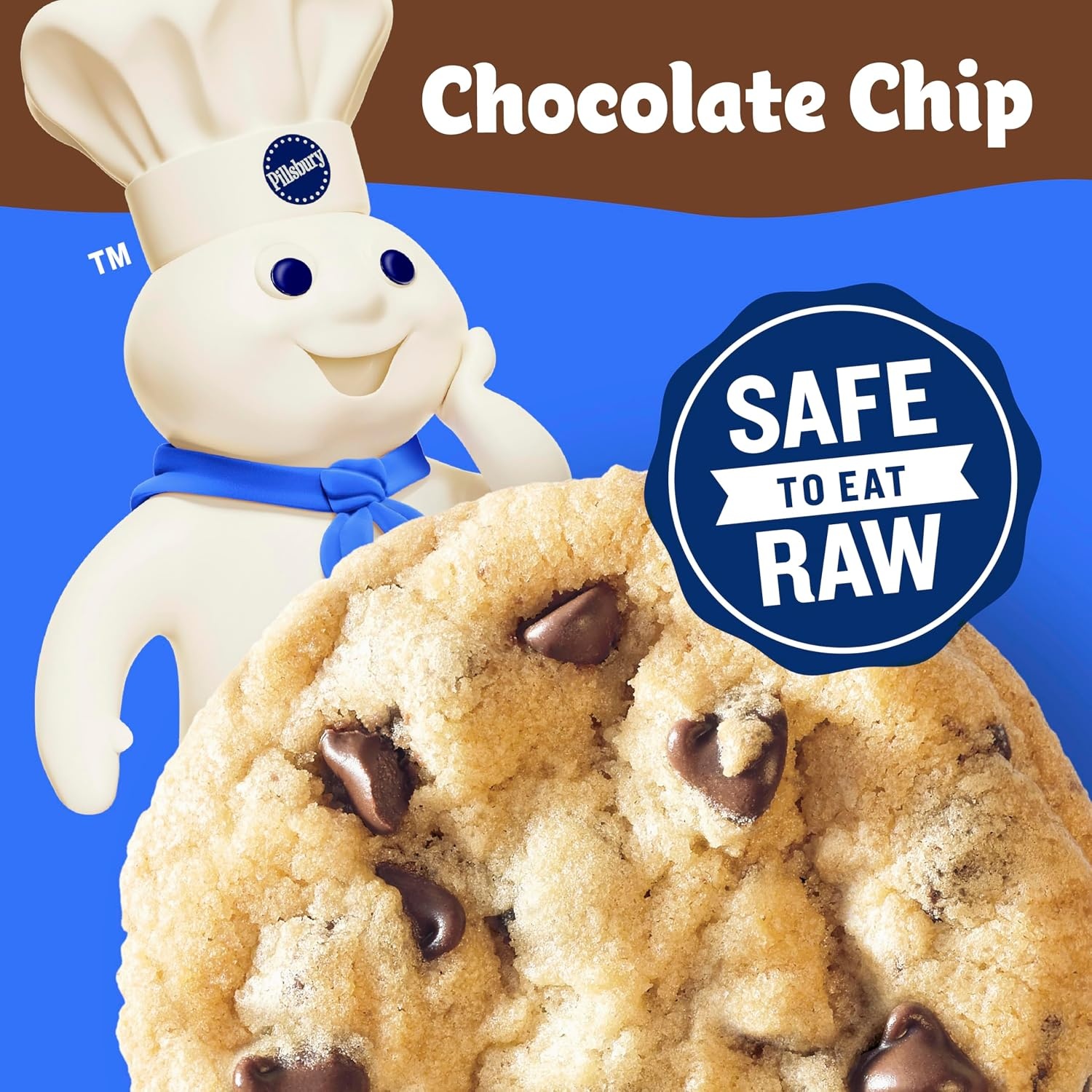 image:imagePillsbury Chocolate Chip Cookie Dough Makes 24 Cookies 16 oz16 Ounce Pack of 1