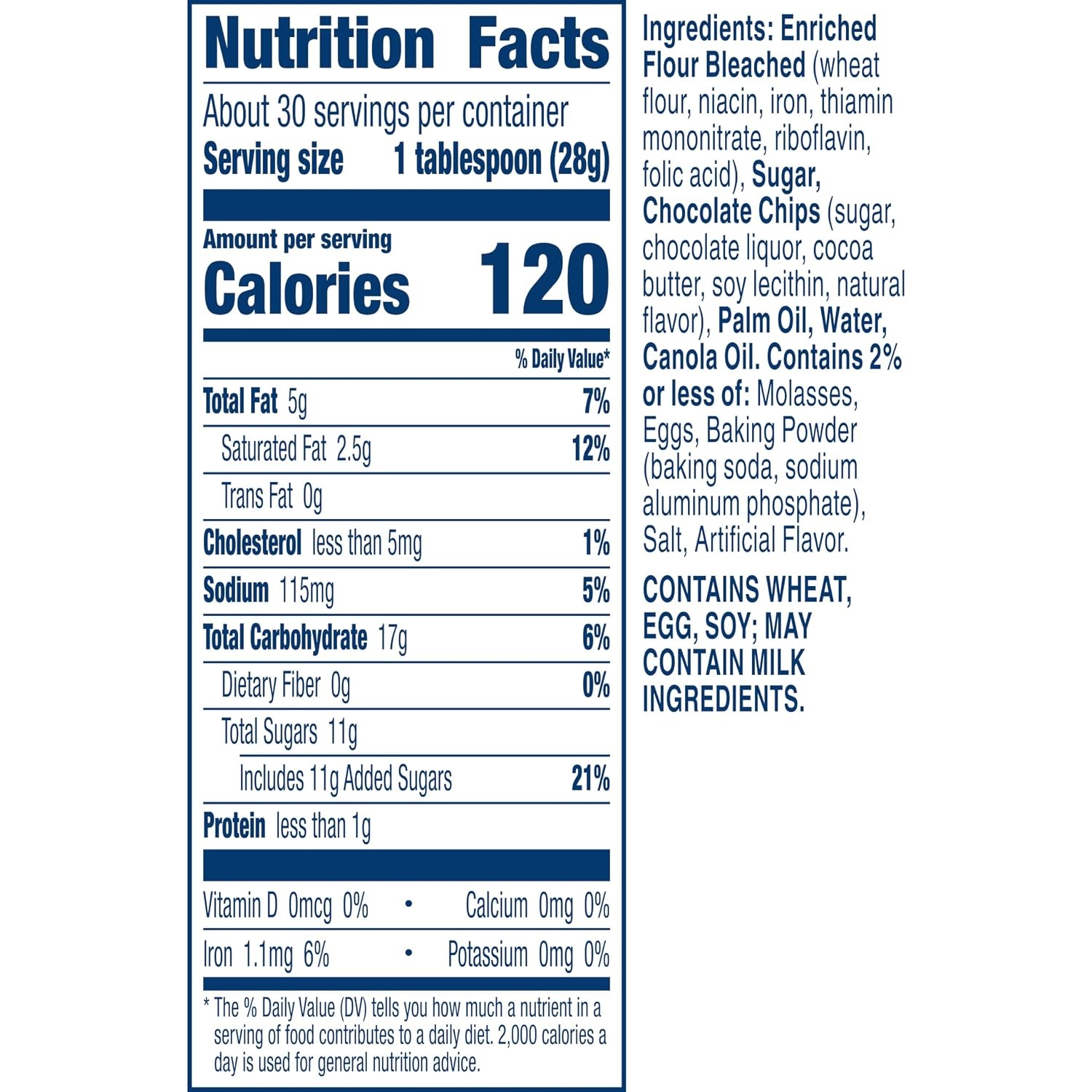 image:imagePillsbury Chocolate Chip Cookie Dough Value Size About 30 Cookies 30 oz30 Ounce Pack of 1