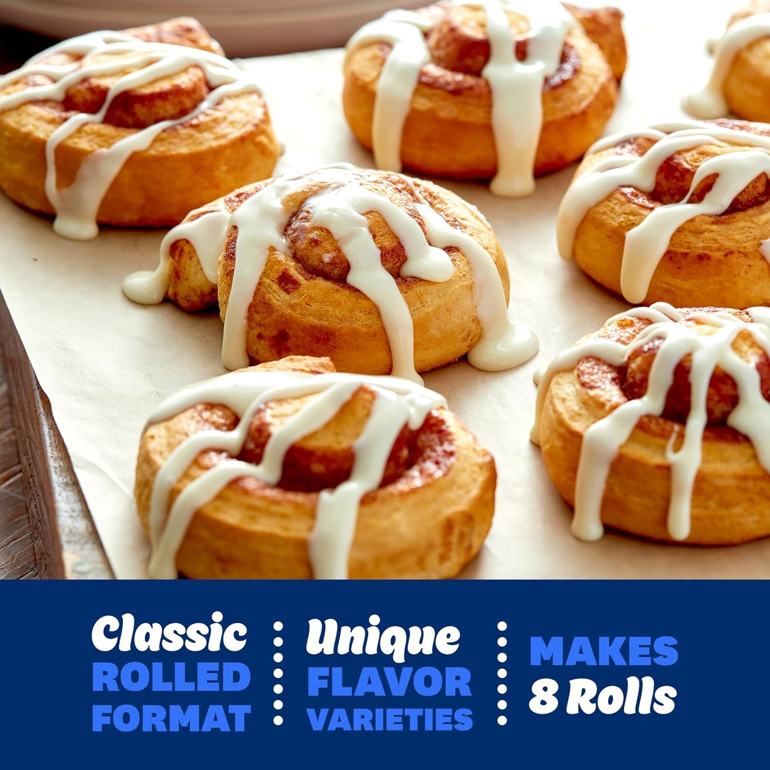 image:imagePillsbury Flaky Cinnamon Rolls Cream Cheese Icing 8 ct 13 oz
