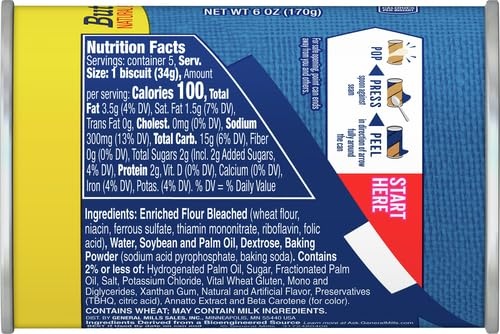 image:imagePillsbury Flaky Layers Butter Tastin Canned Biscuits 5 ct 6 oz30 OZ