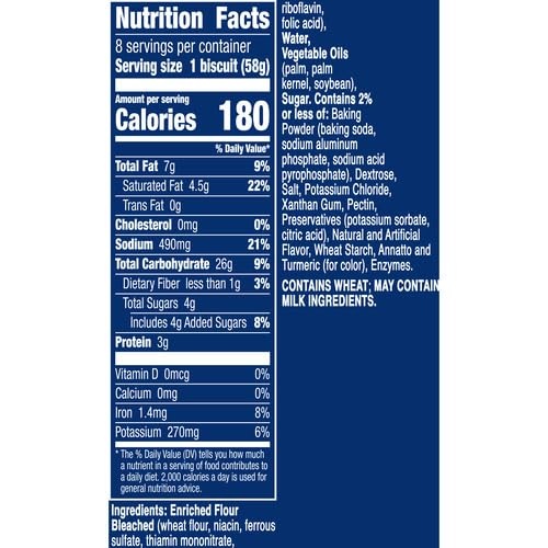 image:imagePillsbury Grands Butter Tastin Biscuit Dough 8 ct 163 oz