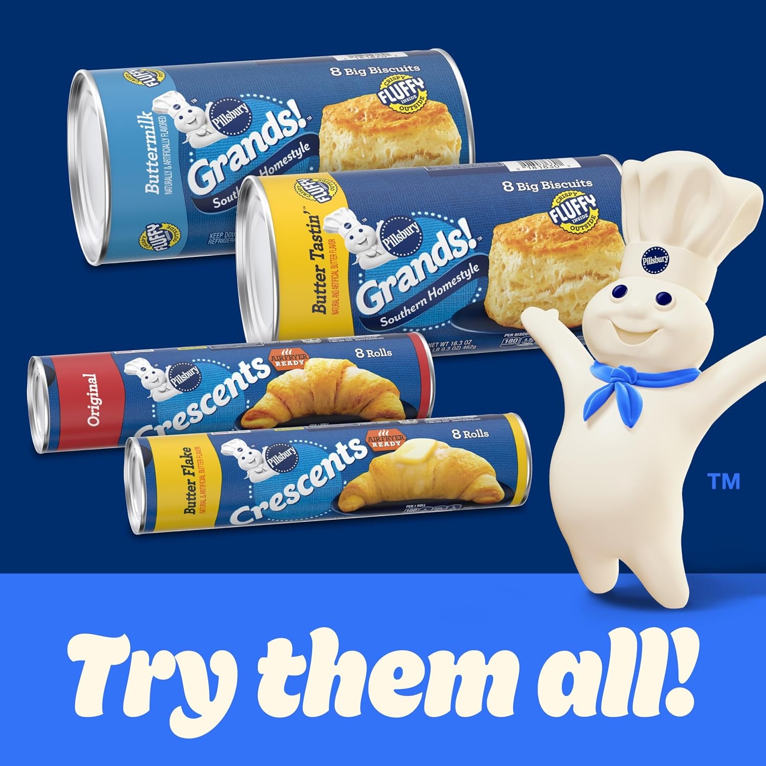 image:imagePillsbury Grands Buttermilk Flaky Biscuit 8 ct 163 oz