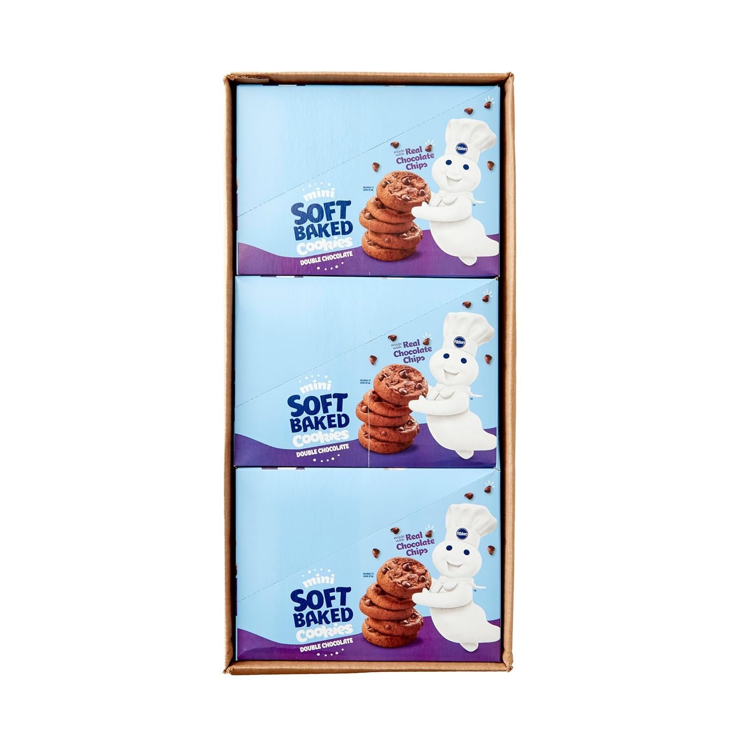 image:imagePillsbury Mini Double Chocolate Cookies 6 ct 18 oz Pack of 9Double Chocolate
