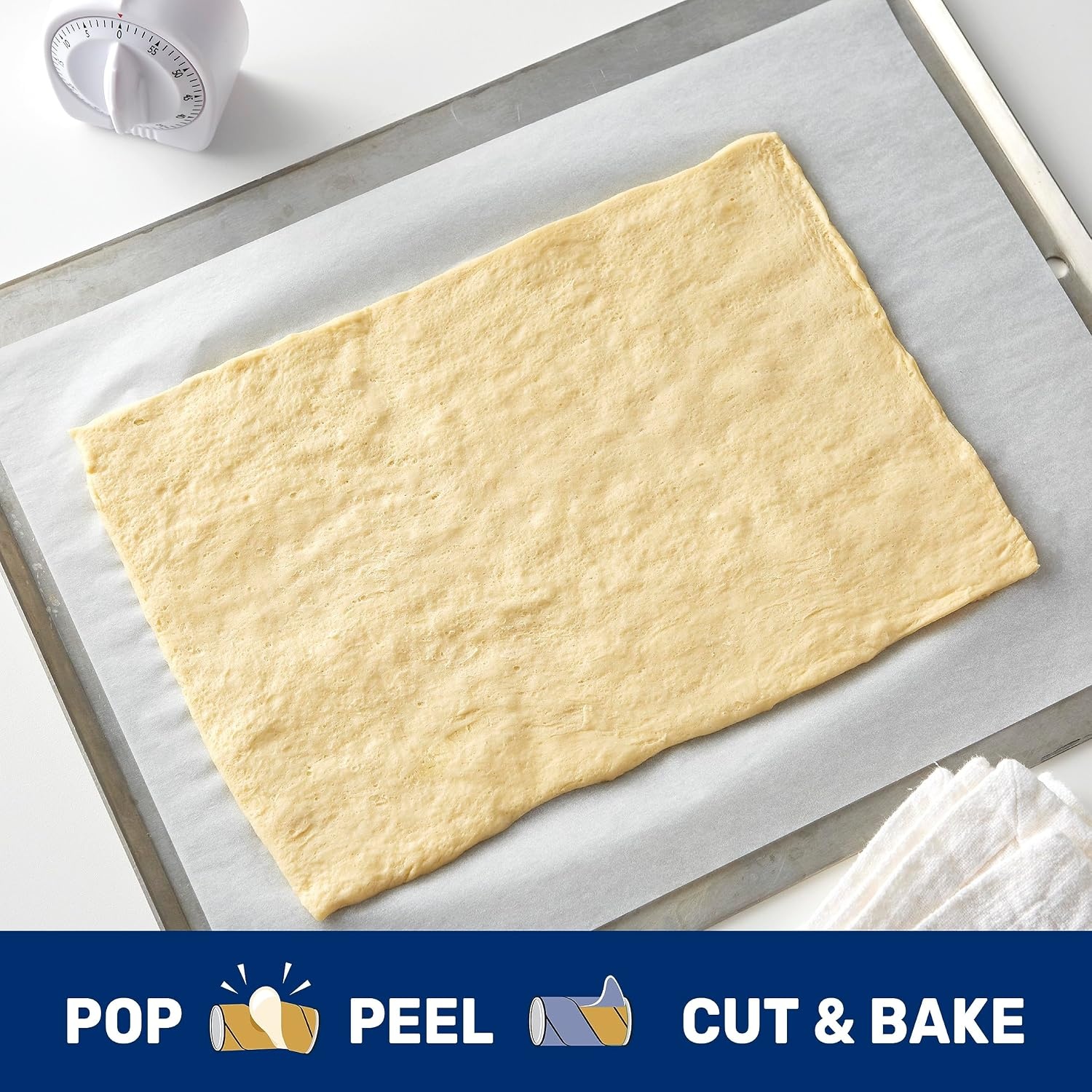 image:imagePillsbury Original Crescent Dough Sheet Pastry Dough 1 Sheet 8 oz8 Ounce Pack of 1
