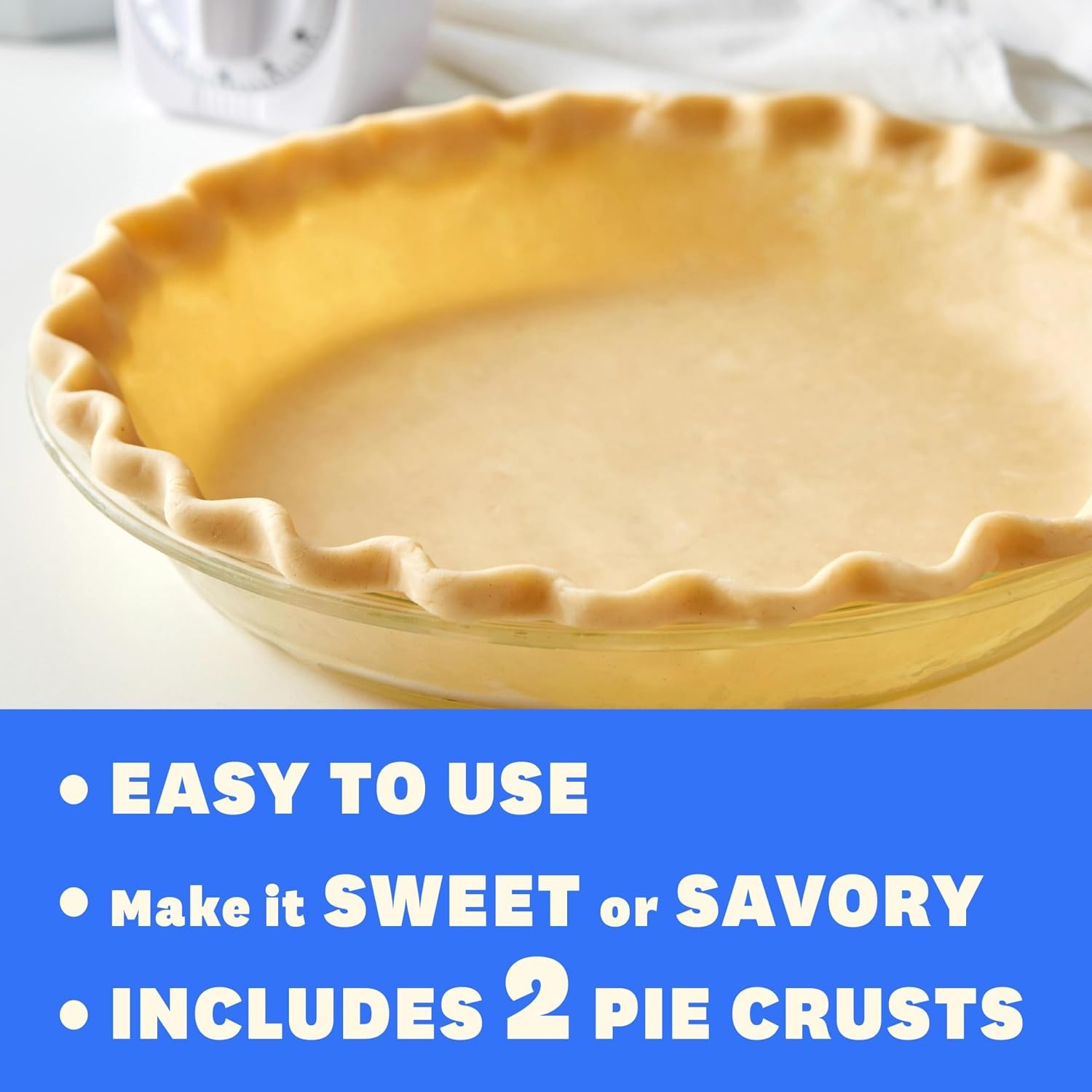 image:imagePillsbury Premade Refrigerated Pie Crust Two Pie Crusts 141 oz2 count Pack of 1