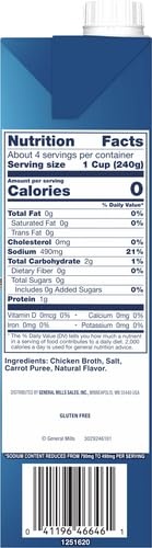 image:imageProgresso Chicken Broth Reduced Sodium Gluten Free 32 oz Pack of 12Reduced Sodium Chicken Broth