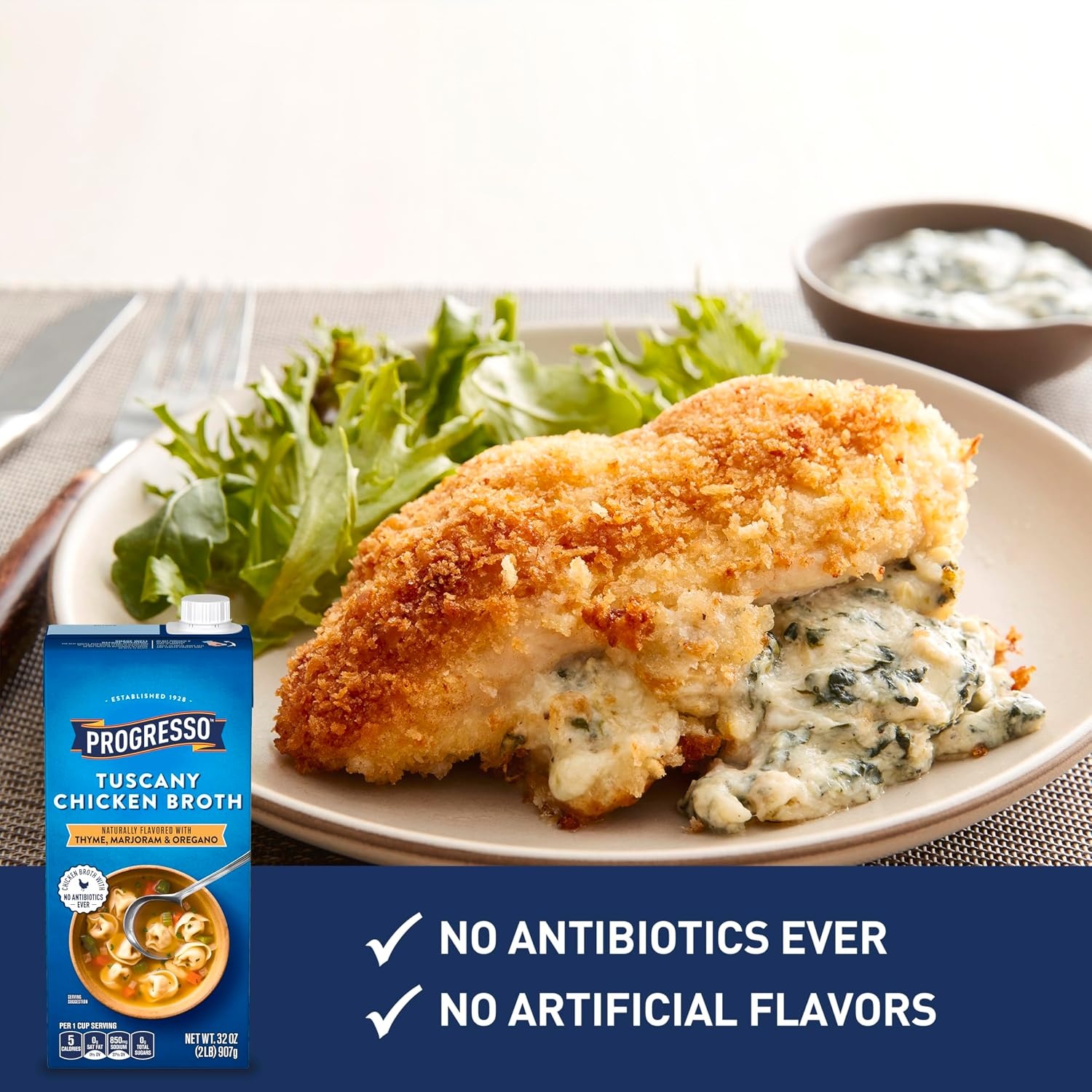 image:imageProgresso Chicken Broth Reduced Sodium Gluten Free 32 oz Pack of 12Tuscany Chicken Broth