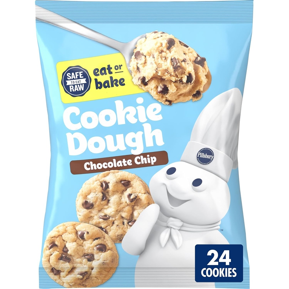 image:imagePillsbury Chocolate Chip Cookie Dough Makes 24 Cookies 16 oz16 Ounce Pack of 1