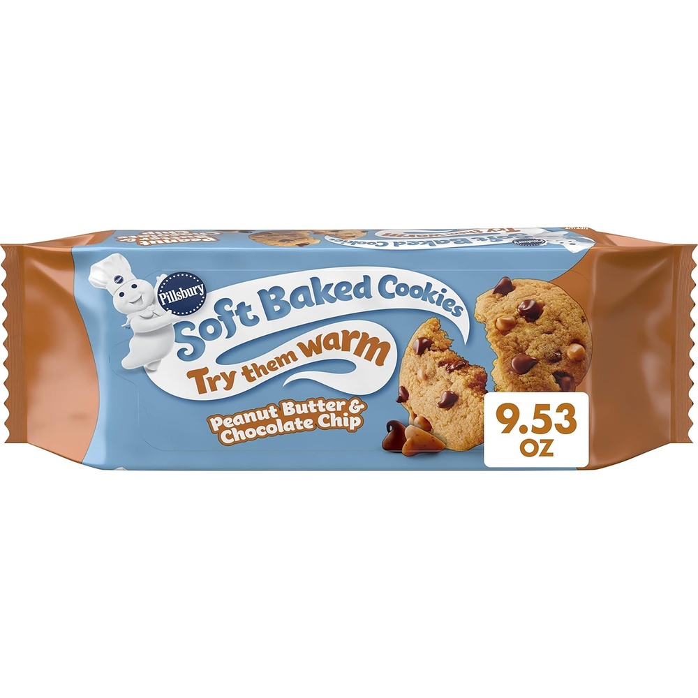 image:imagePillsbury Mini Double Chocolate Cookies 6 ct 18 oz Pack of 9Peanut Butter