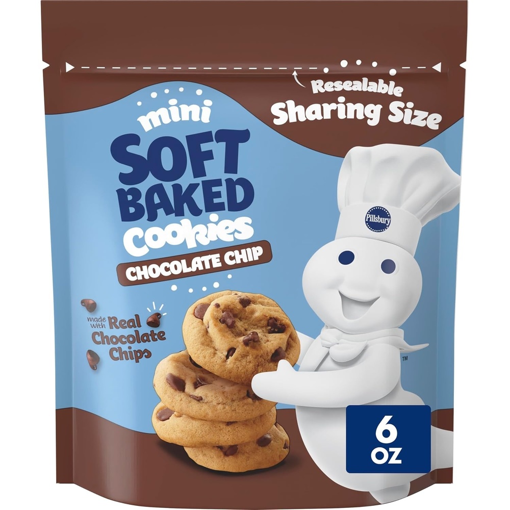 image:imagePillsbury Mini Soft Baked Cookies Funfetti Snack Bags 10 ct 10 ozChocolate Chip