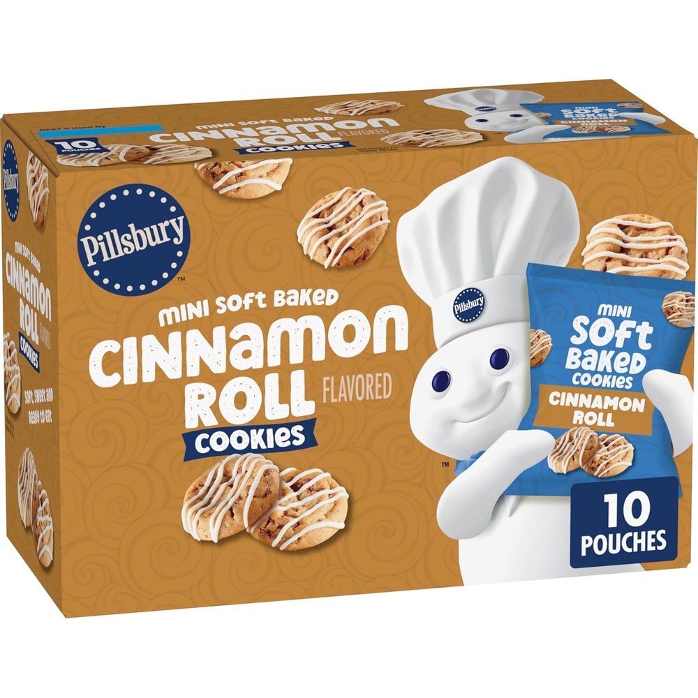 image:imagePillsbury Mini Soft Baked Cookies Funfetti Snack Bags 10 ct 10 ozCinnamon Roll