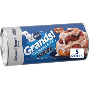 Pillsbury Grands! Cinnabon Rolls, Cream Cheese Icing, 5 ct, 17.5 oz
