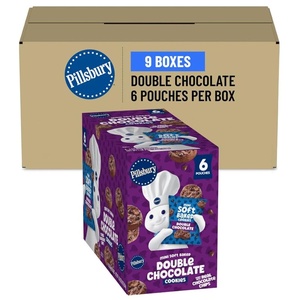 Pillsbury Mini Double Chocolate Cookies, 6 ct, 18 oz (Pack of 9)(Double Chocolate)