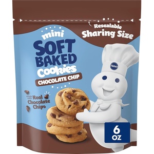 Pillsbury Mini Soft Baked Cookies, Funfetti, Snack Bags, 10 ct, 10 oz(Chocolate Chip)