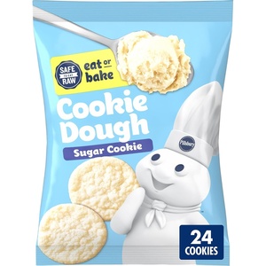 Pillsbury Refrigerated Sugar Cookie Dough, Makes 24 Cookies, 16 oz